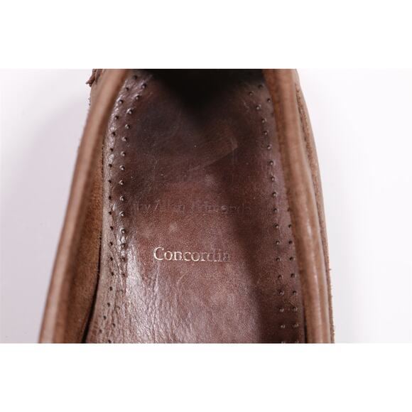 Allen Edmonds Concordia Light Brown Leather No-Socks Loafers US 9.5 D main image 7